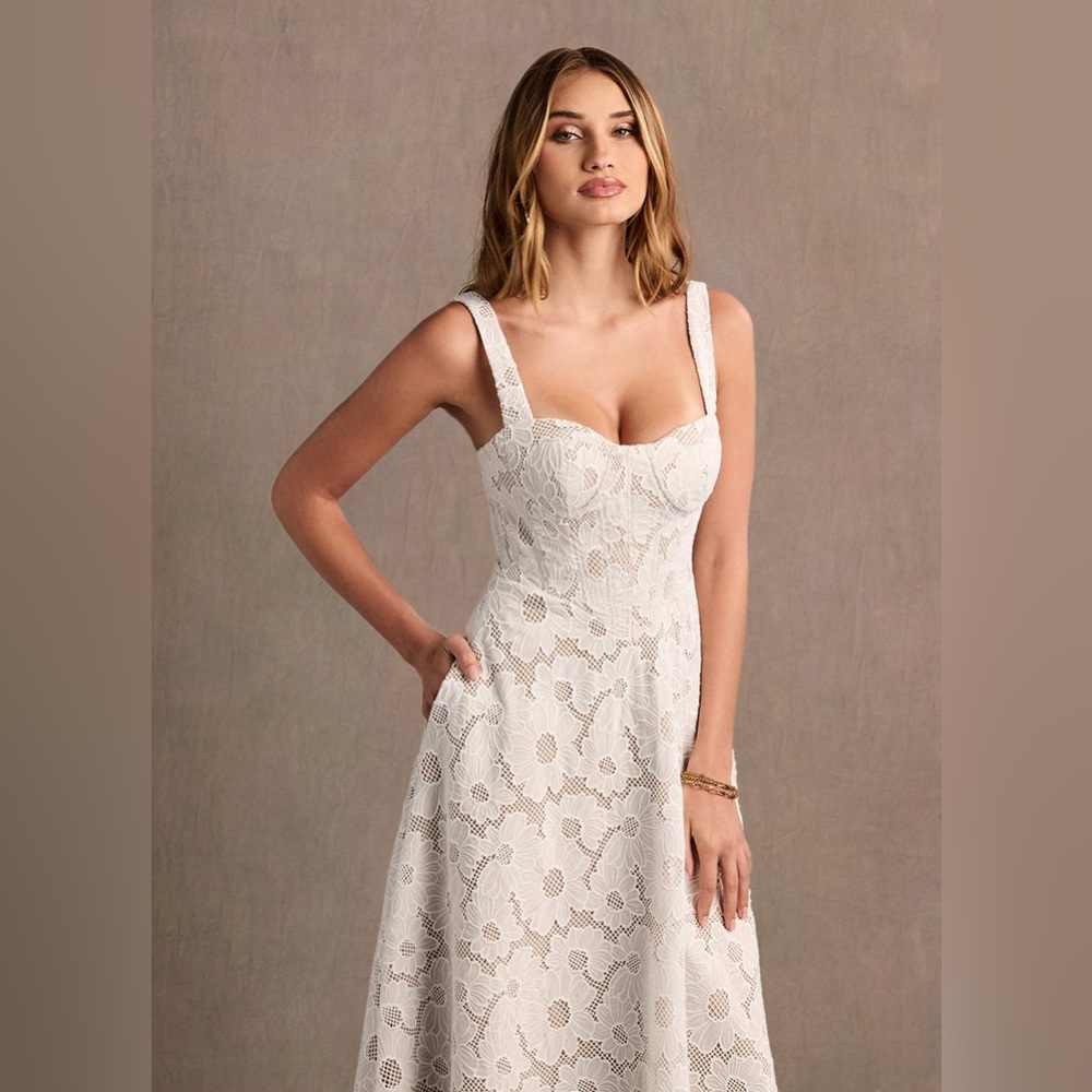 Azazie Atelier Charlotte White Maxi Dress - Picture 5 of 12